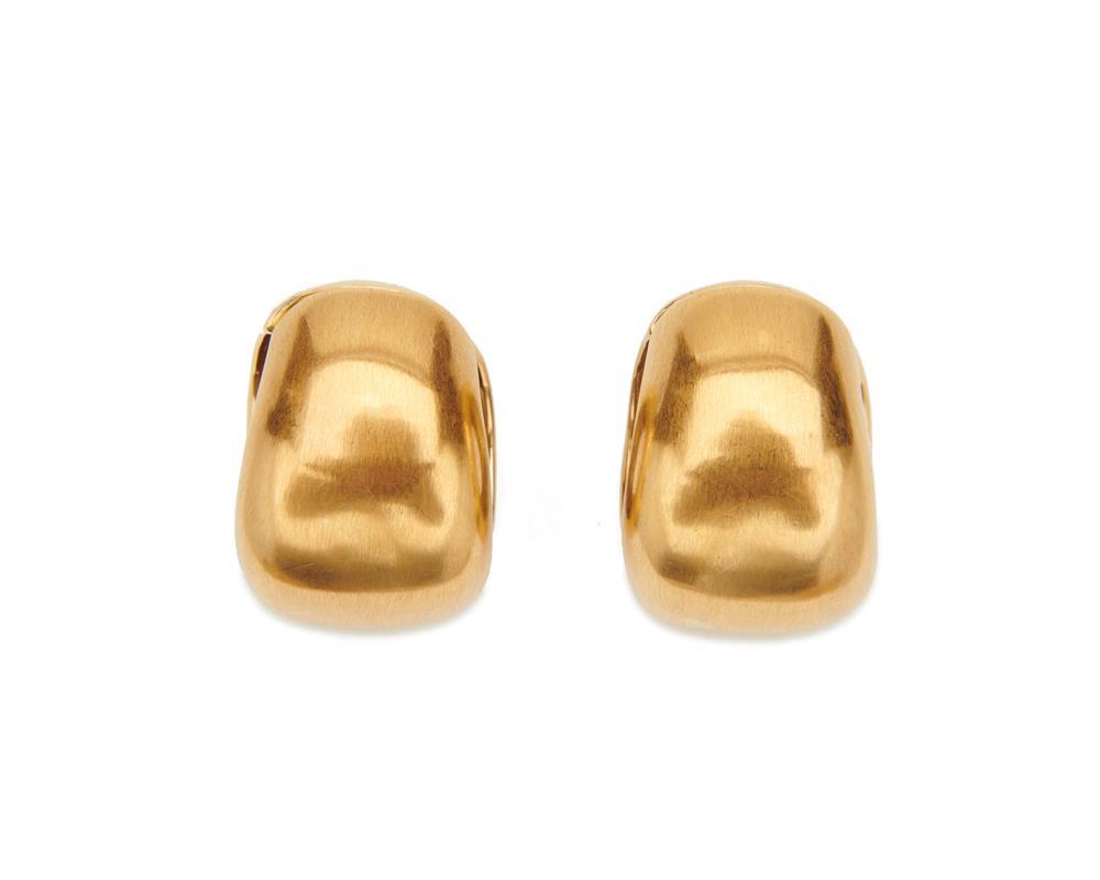 SEAMAN SCHEPPS 18K GOLD HOOP EARCLIPSSEAMAN