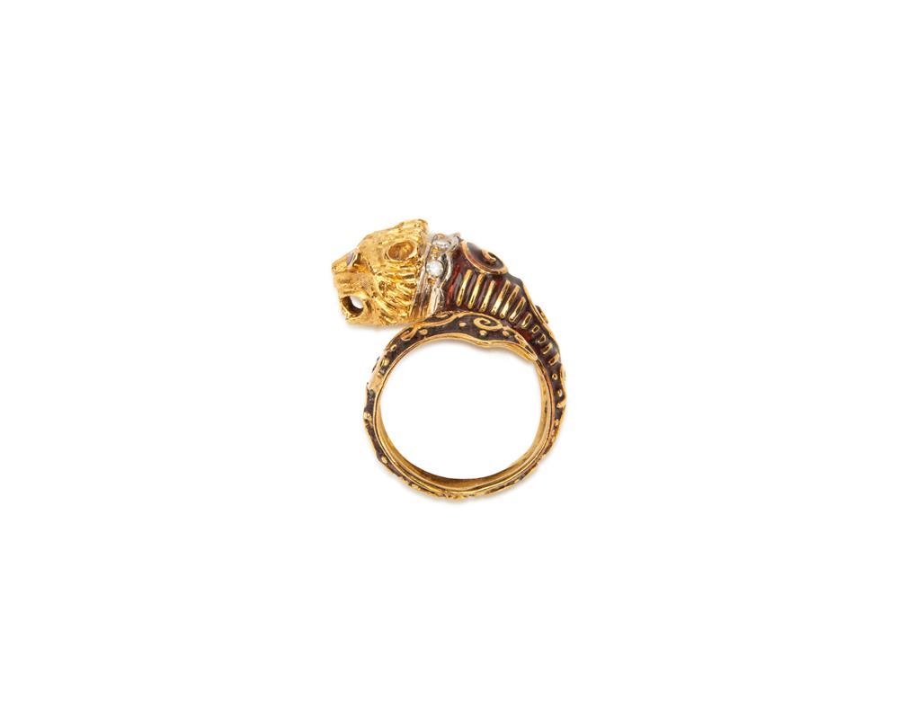 LALAOUNIS 18K GOLD ENAMEL DIAMOND  367c2e