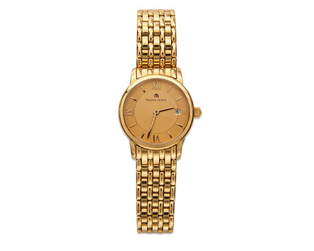 MAURICE LACROIX 18K GOLD WRISTWATCHMAURICE 367c4f