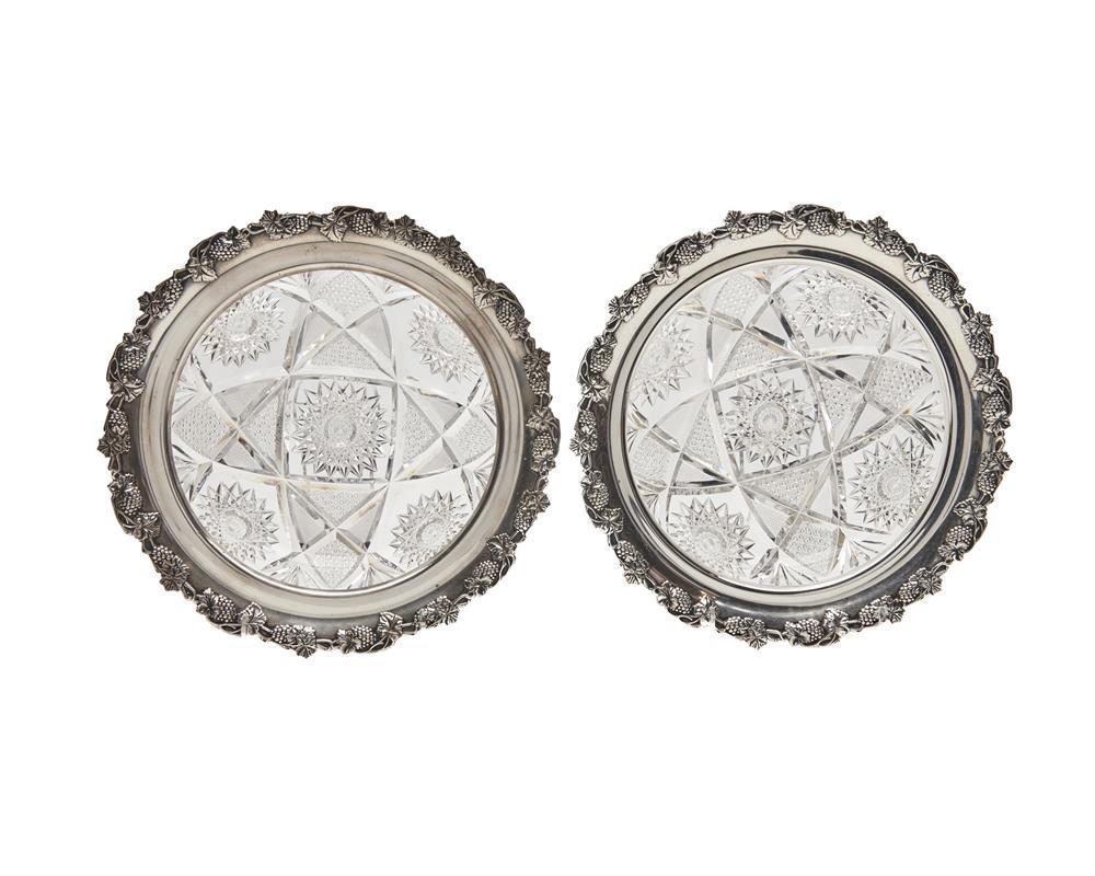 PAIR OF WILCOX CO SILVER RIMMED 367c60