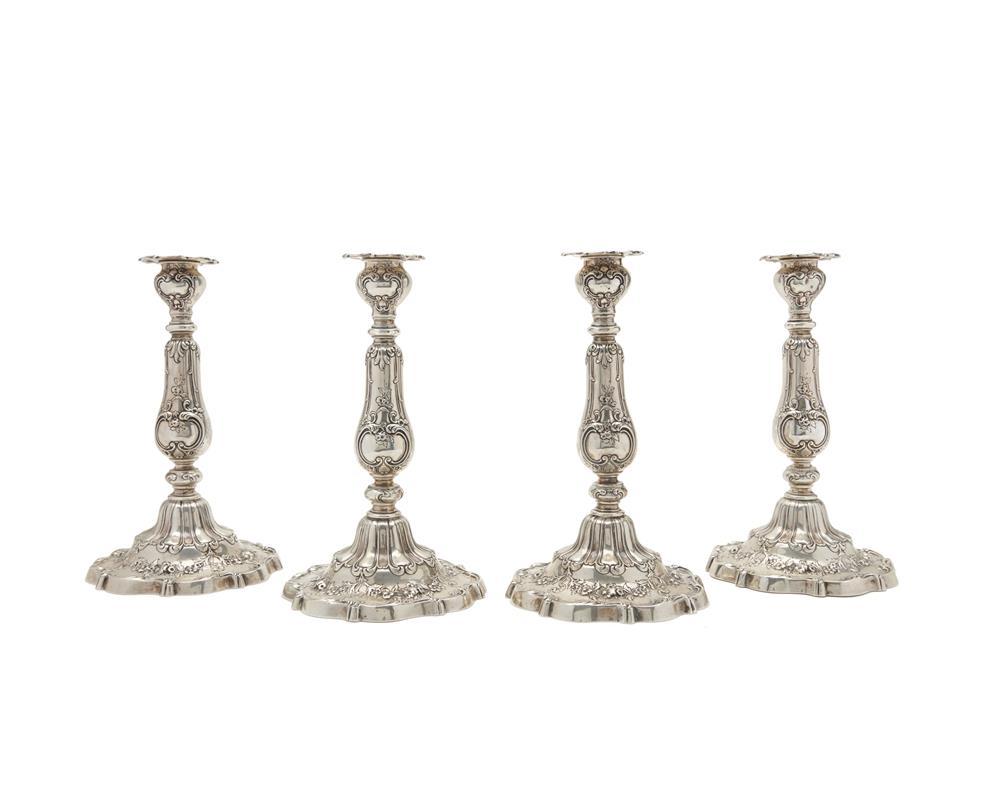 SET OF FOUR GORHAM SILVER WEIGHTED