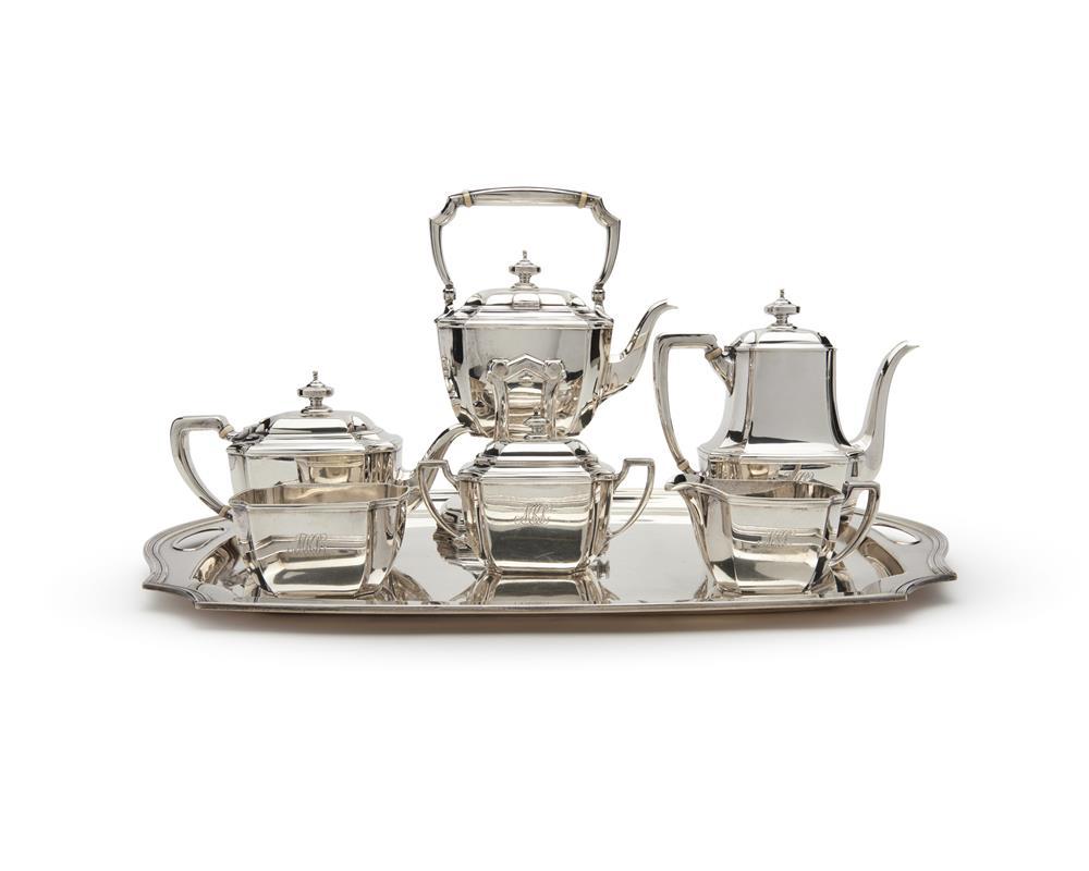 TIFFANY & COMPANY SILVER SIX PIECE COFFEE