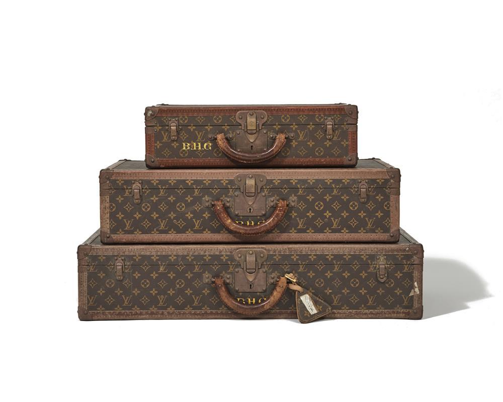 LOUIS VUITTON THREE PIECE LUGGAGE