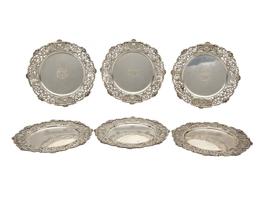 SET OF SIX AYRE & TAYLOR CO. SILVER