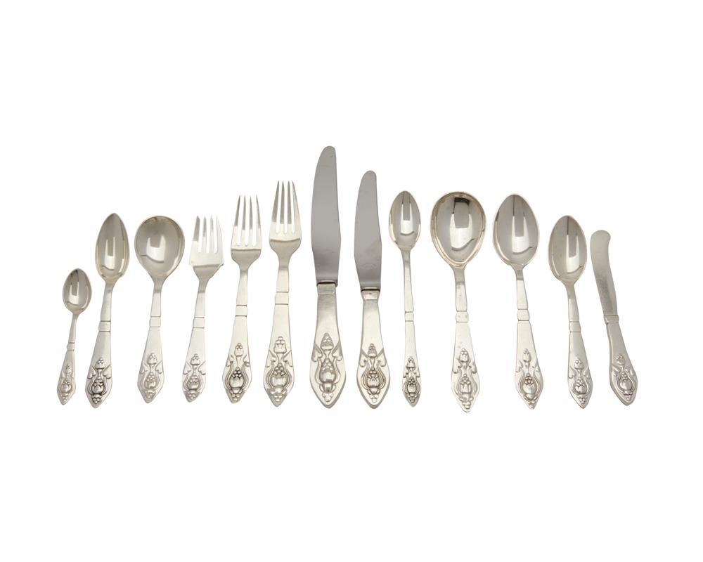 GEORG JENSEN SILVER FLATWARE SERVICE  367d86