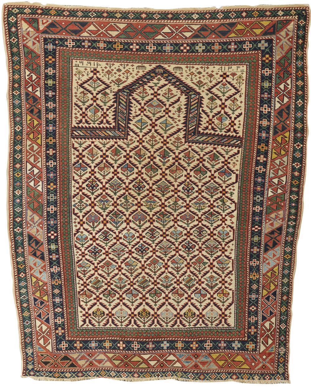 DAGHESTAN PRAYER RUG CAUCASUS  367da8