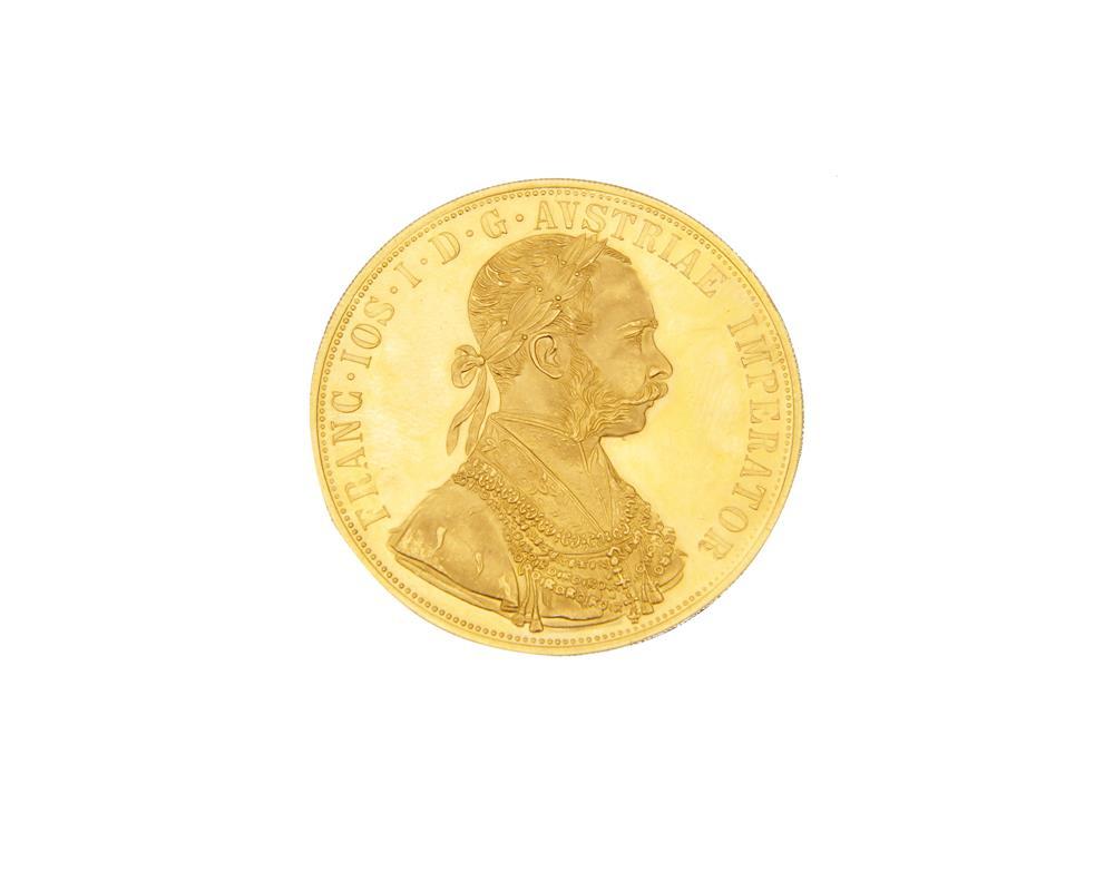 AUSTRIAN 1915 GOLD FOUR DUCAT COINAustrian