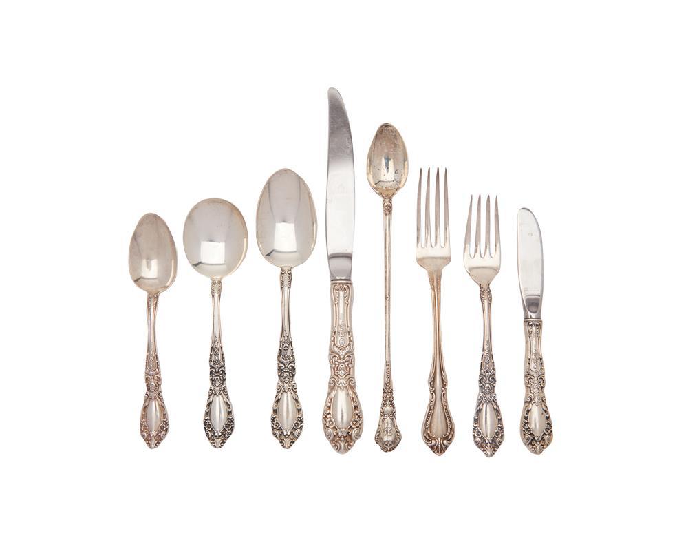 ALVIN SILVER FLATWARE SERVICE FOR