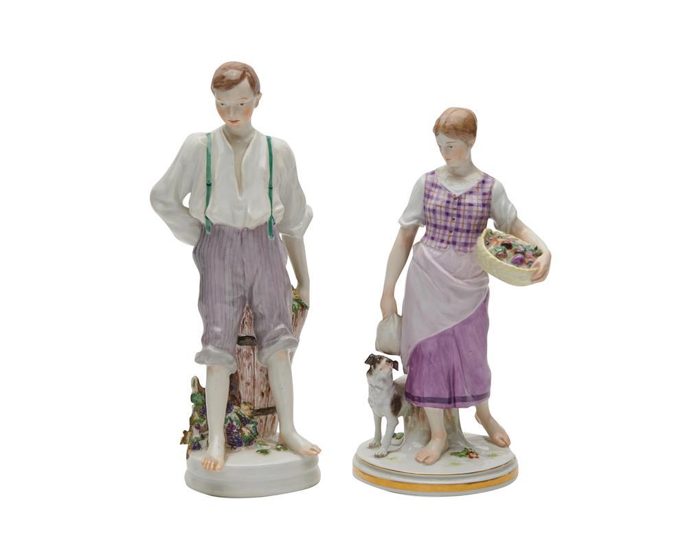 TWO MEISSEN FIGURES, EARLY 20TH