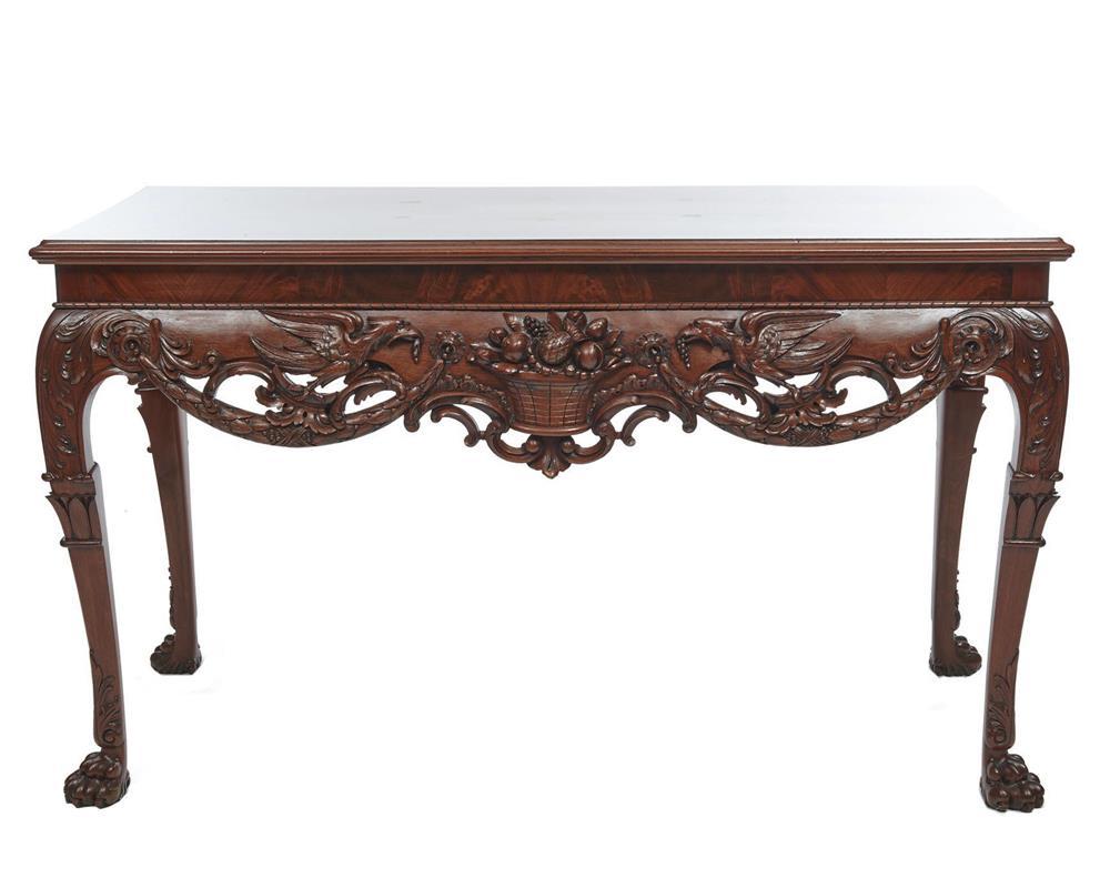 GEORGIAN STYLE CARVED MAHOGANY