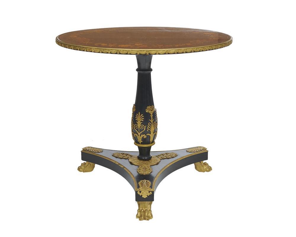 EMPIRE STYLE ORMOLU MOUNTED FLORAL 367fc1