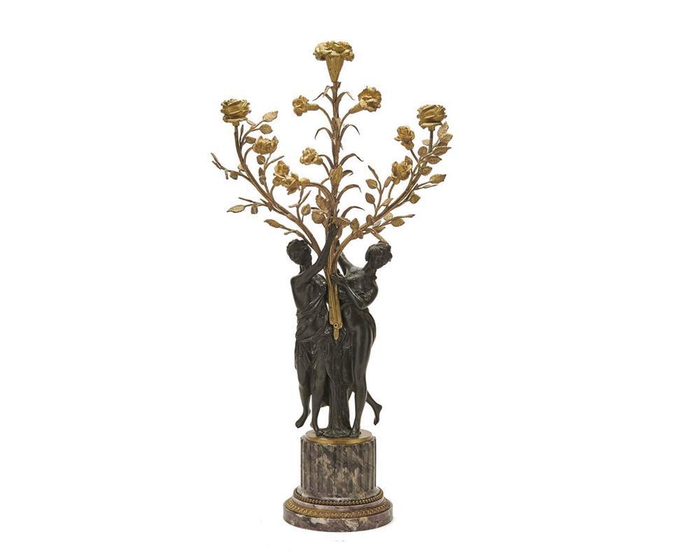 CONTINENTAL PATINATED AND GILT