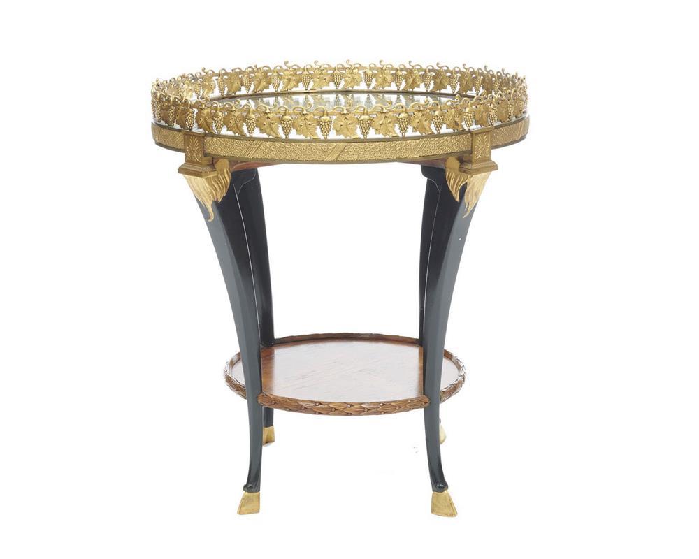 NEOCLASSICAL GILT BRONZE AND FRUITWOOD 367fc2