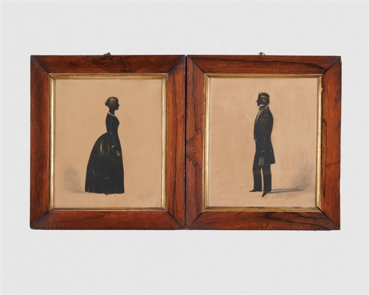 TWO 19TH CENTURY AMERICAN SILHOUETTE 368002