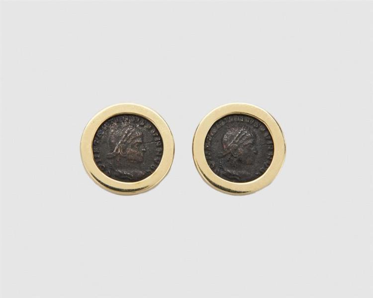 14K GOLD AND ANCIENT ROMAN-STYLE