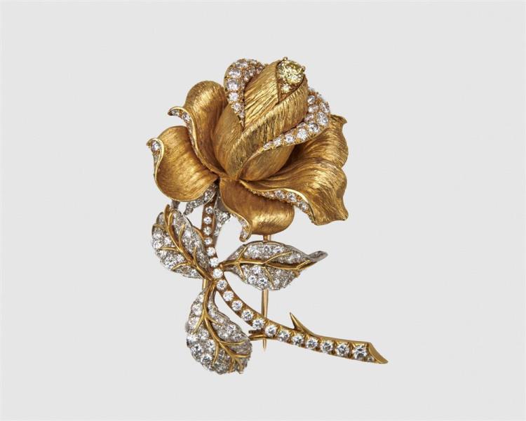 VAN CLEEF & ARPELS 18K GOLD, PLATINUM,