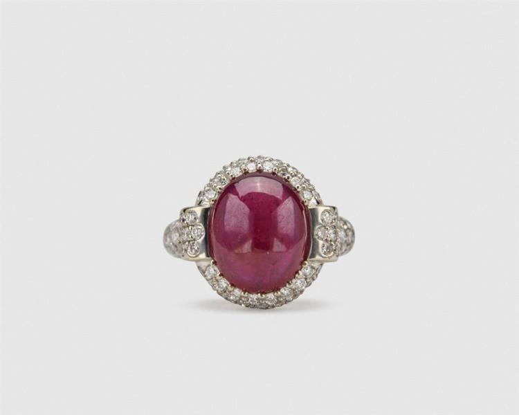 14K GOLD, RUBY, AND DIAMOND RING14K