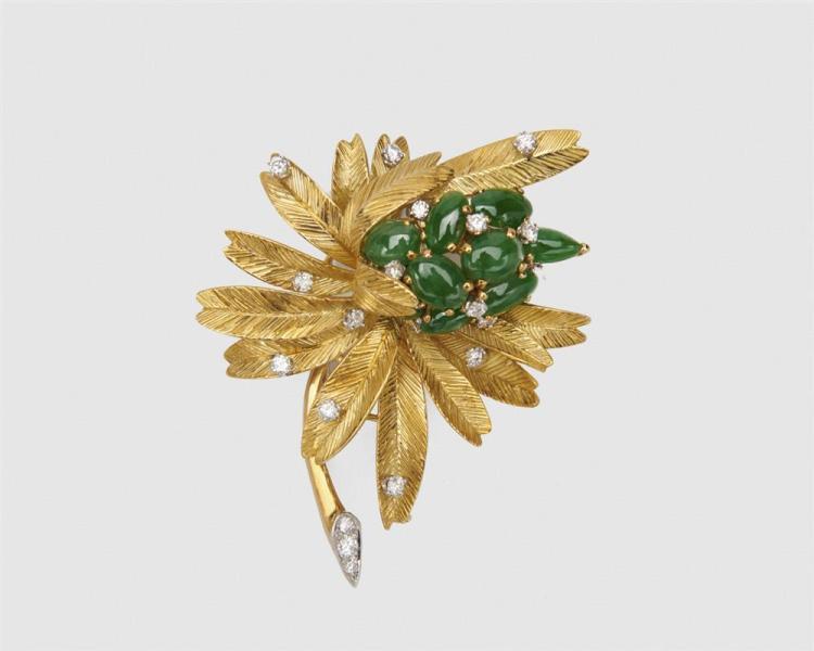 OLGA TRITT 18K GOLD, JADEITE, AND