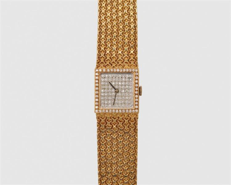 OMEGA 18K GOLD AND DIAMOND WRISTWATCHOMEGA