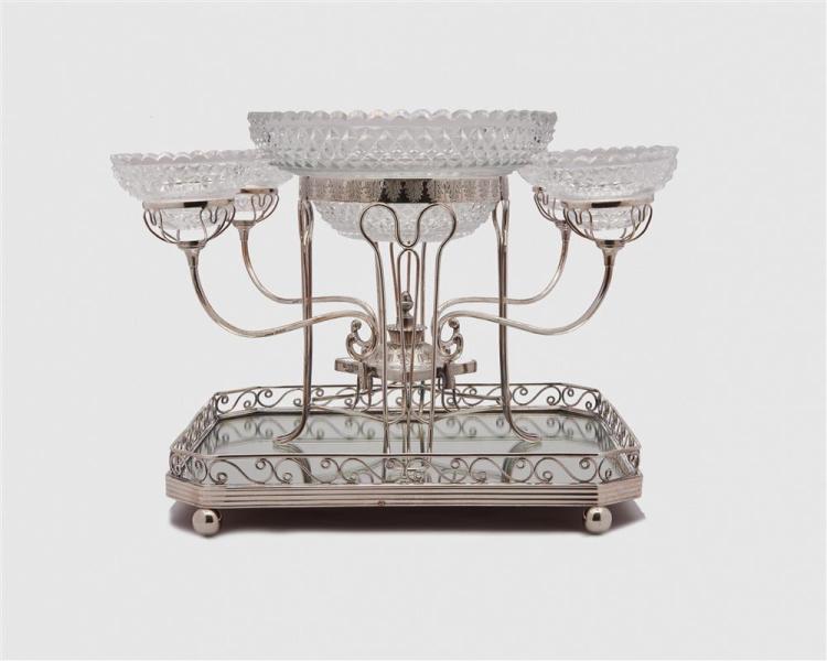 SHEFFIELD SILVER EPERGNE 1809  3681e6