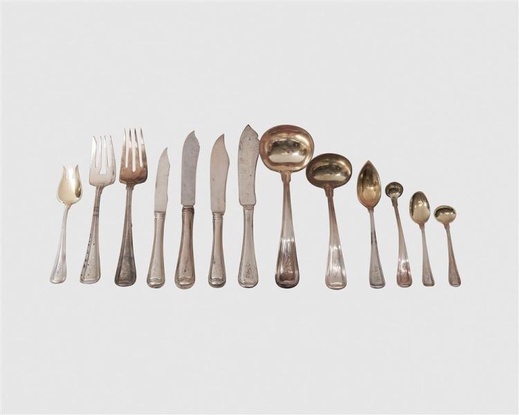 GORHAM SILVER AND GILT SILVER FLATWARE 3681e1