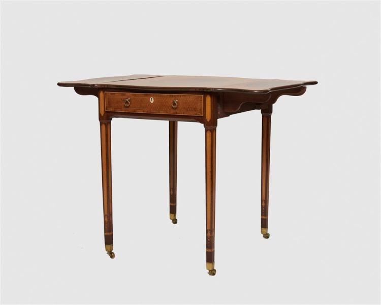 GEORGE III SATINWOOD INLAID PEMBROKE 36820f