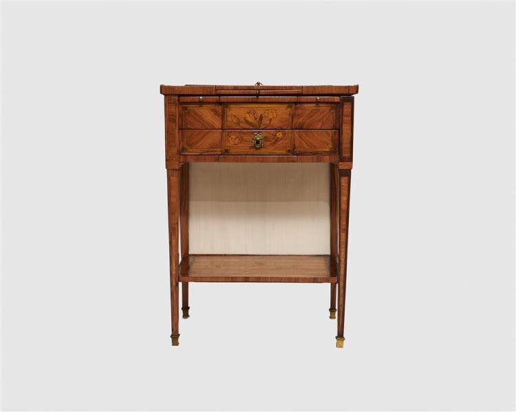 LOUIS XVI MARQUETRY INLAID TABLE 368210