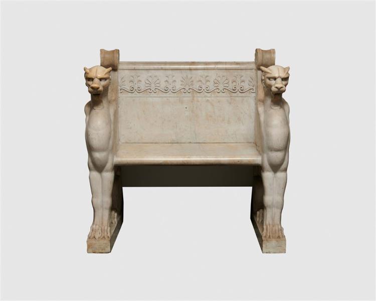 ITALIAN NEOCLASSICAL CARVED WHITE 368212