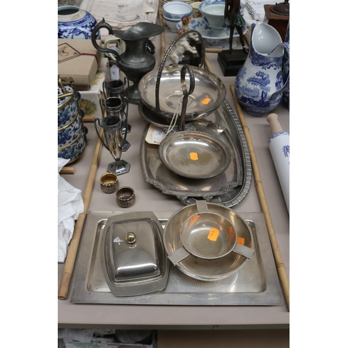 Selection of French silver plated