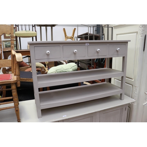 Modern painted four drawer sideboard