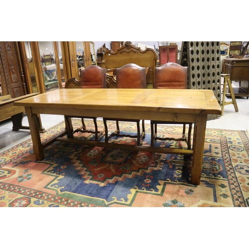 French oak refectory table, standing