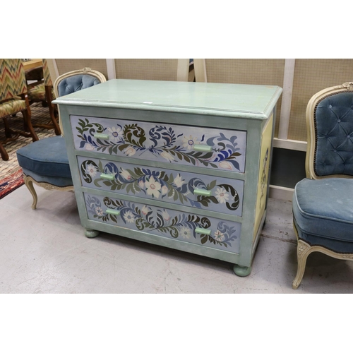 Antique French hand painted chest 3683a7