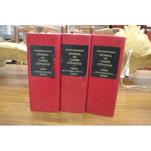 Set of three French books Journal 3683ae