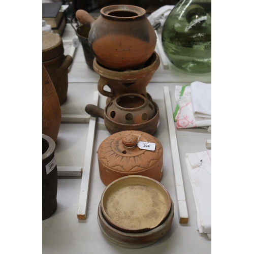 Assortment of antique and vintage earthenware