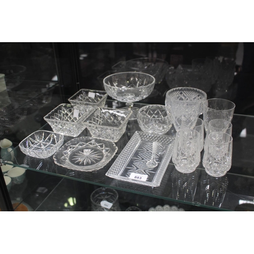 Collection of glass to include