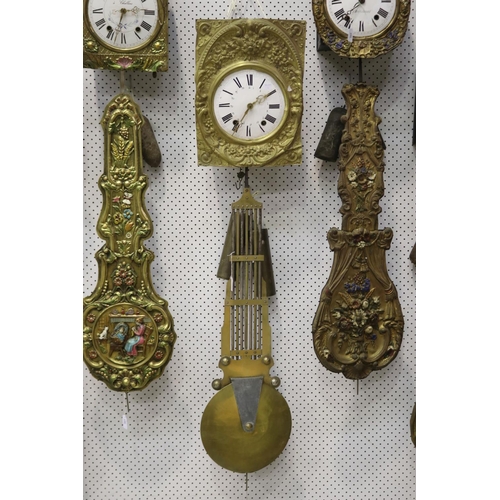 Antique French comtoise clock movement  3684a1