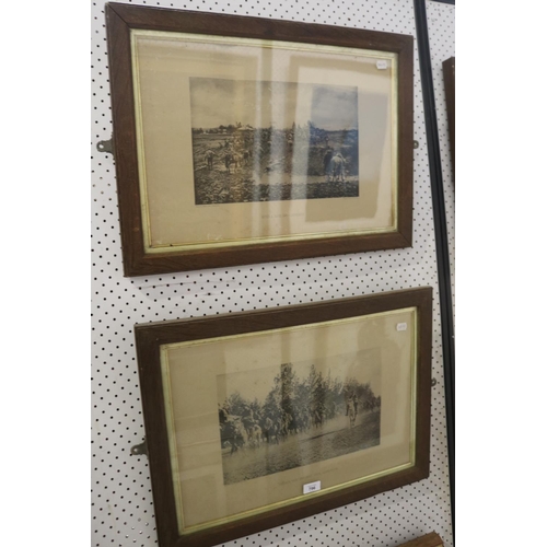 Pair of antique Boer War prints,