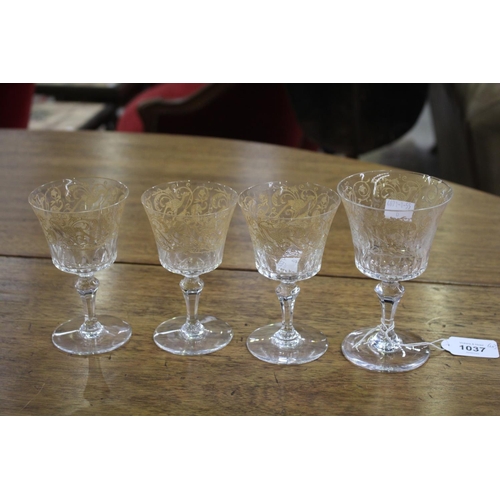 Four Baccarat glasses (4)