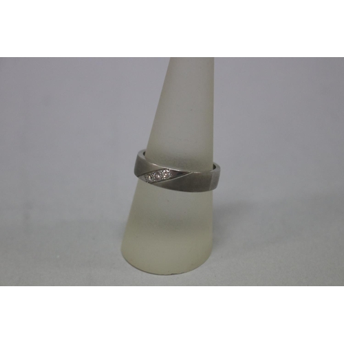 Silver ring, size S-T