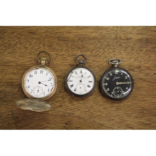 Three pocket watches - Waltam, Jungham