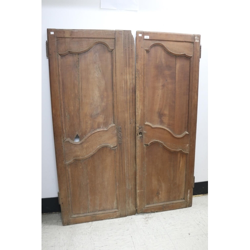 Pair of antique French doors, approx