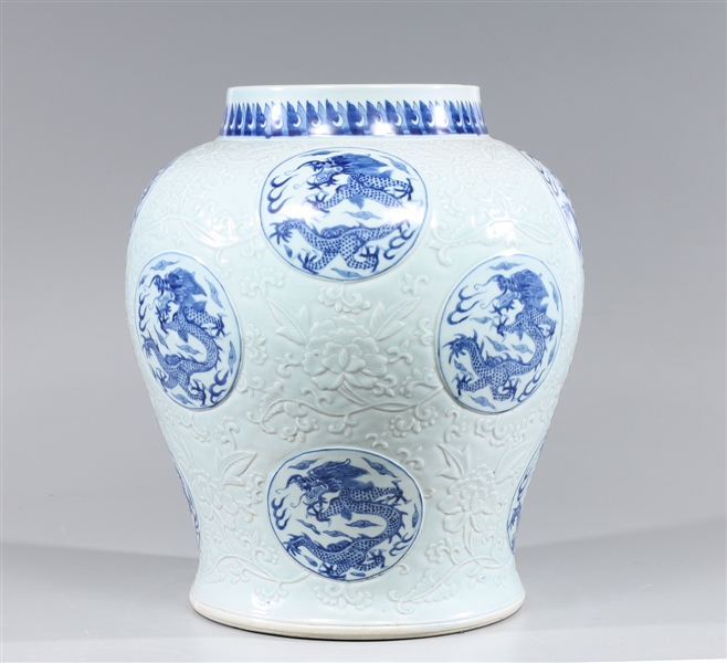 Large Chinese blue and white porcelain