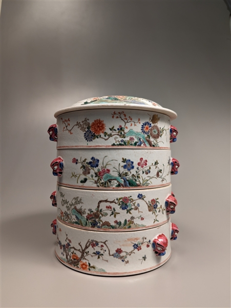 Chinese enameled porcelain four level 36859e