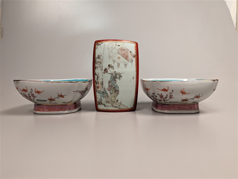 Three Chinese vintage ware pair 3685b2
