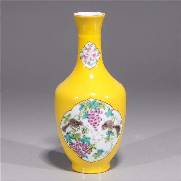 Chinese enameled porcelain yellow 368620
