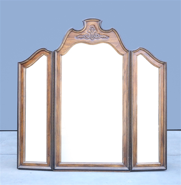 Large wooden cabinet mirror by