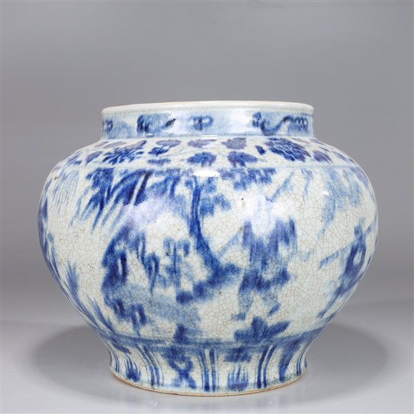 Large Chinese blue and white porcelain