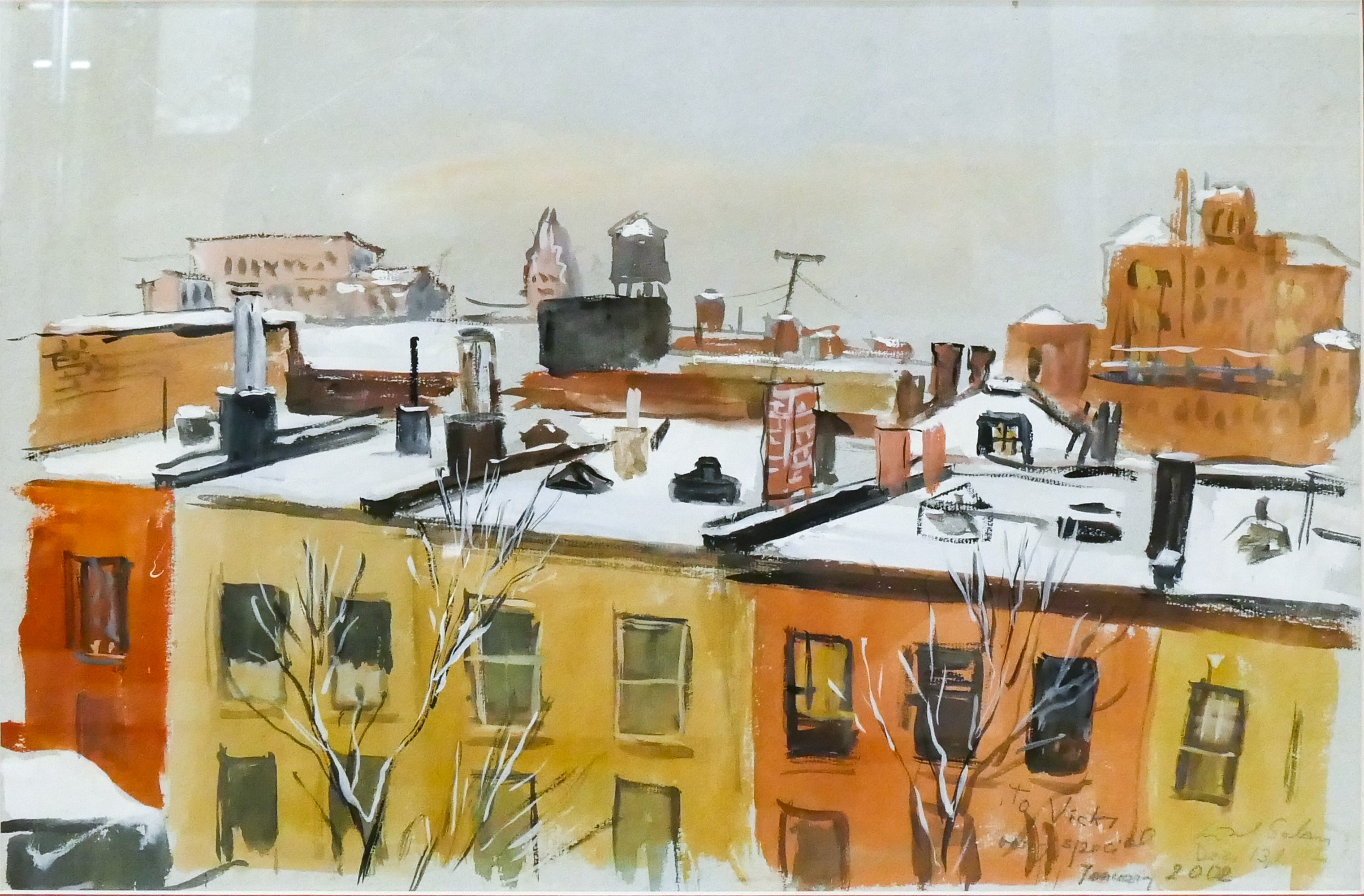 Lisel Salzer ''Winter Rooftops''