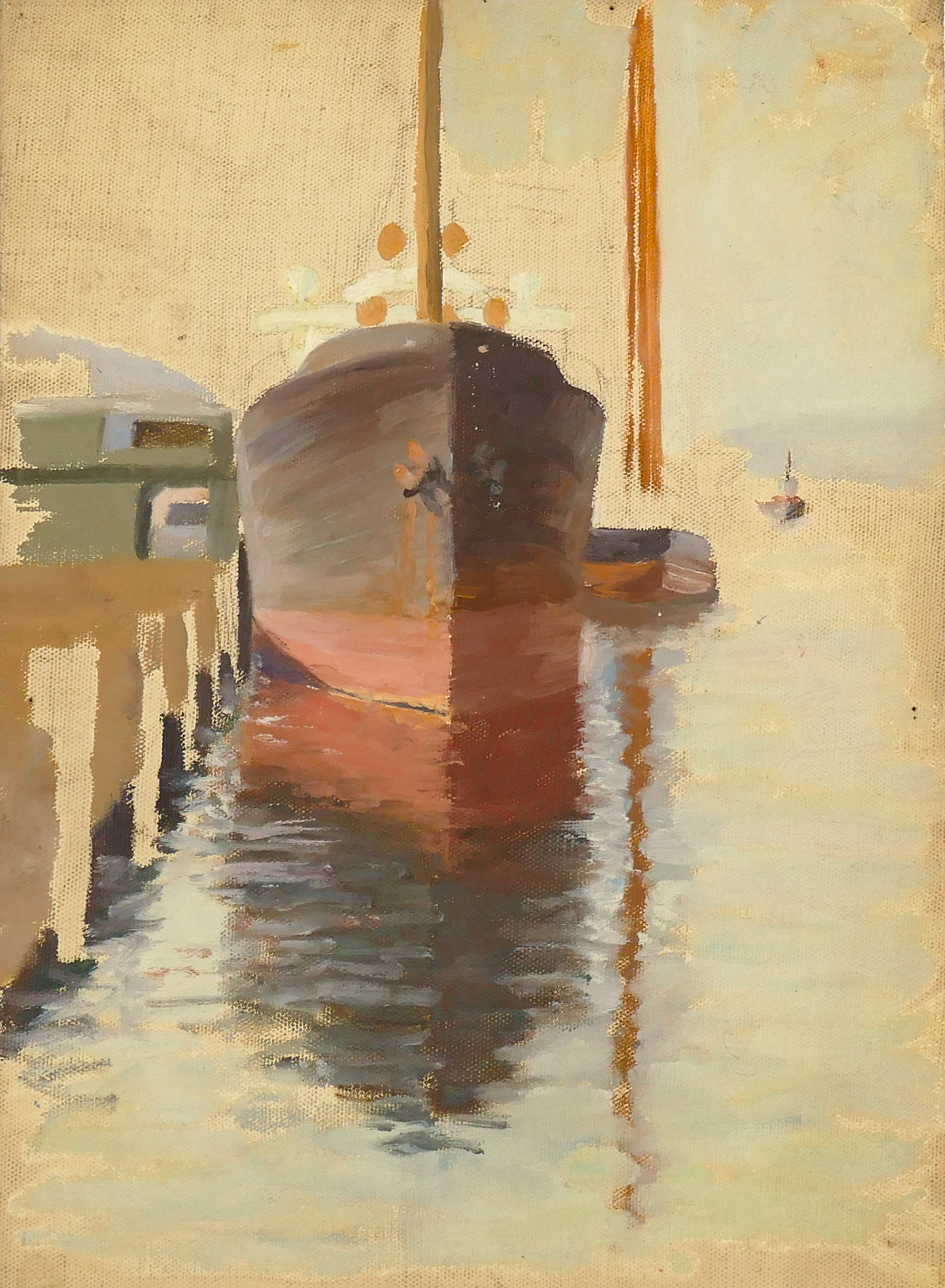 Myra Wiggins ''Ships in Harbor''