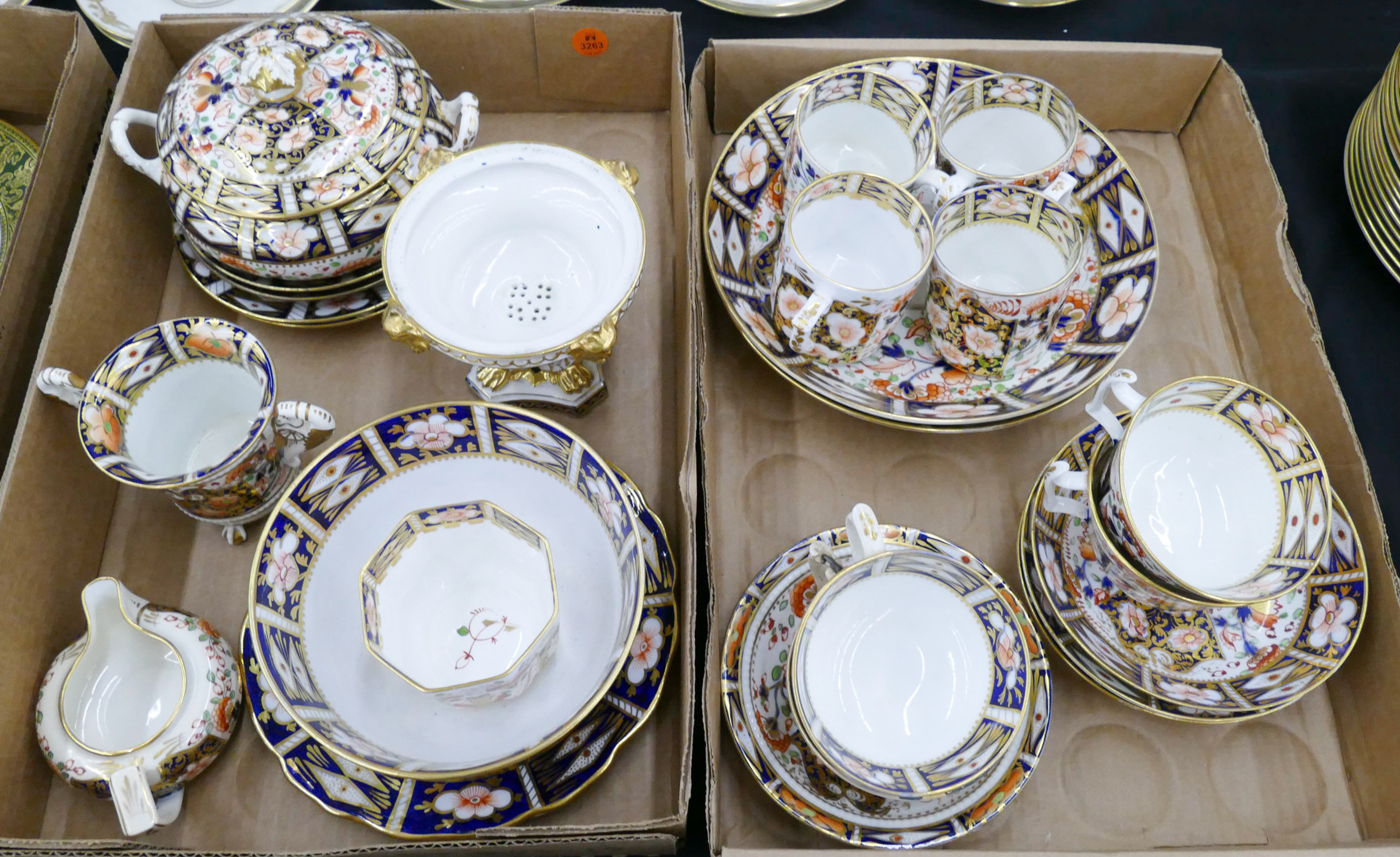 2 Boxes Royal Crown Derby Gilt Imari